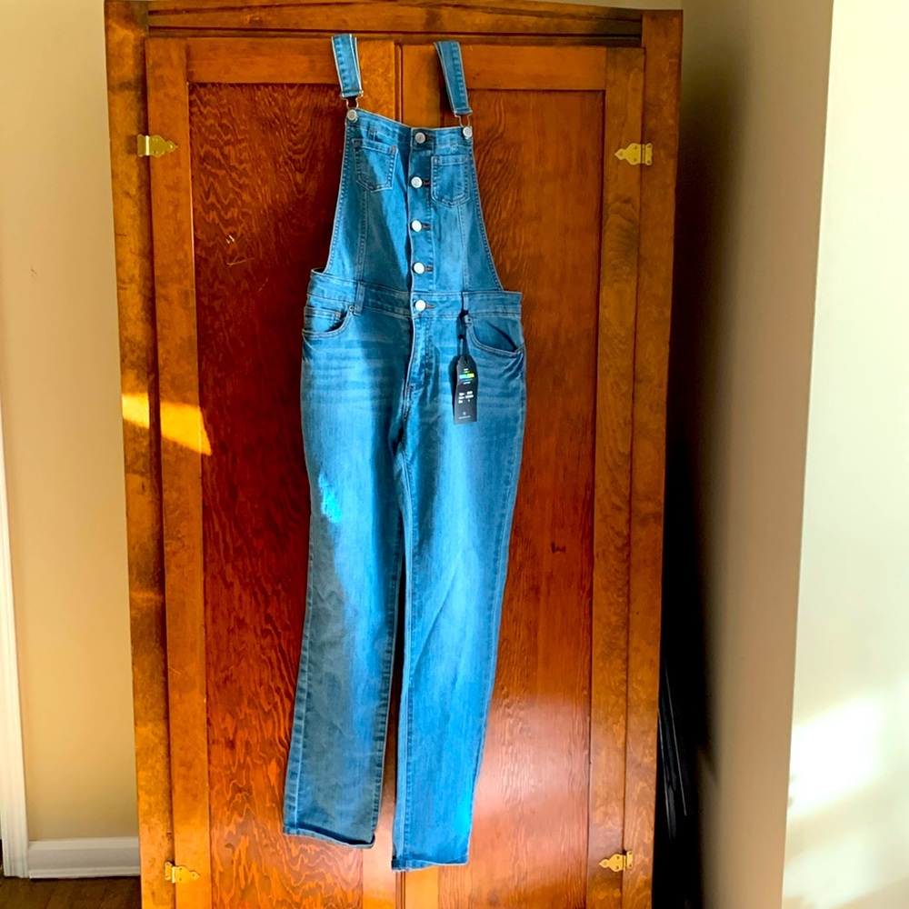 Overalls new with tags Unisex size L BLUE DENIM